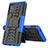 Custodia Silicone e Plastica Opaca Cover con Supporto J01X per Samsung Galaxy M40S Blu