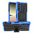 Custodia Silicone e Plastica Opaca Cover con Supporto JX1 per Sony Xperia 5 IV Blu