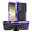 Custodia Silicone e Plastica Opaca Cover con Supporto JX1 per Sony Xperia 5 IV Viola