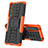 Custodia Silicone e Plastica Opaca Cover con Supporto JX2 per Sony Xperia 1 IV Arancione