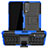 Custodia Silicone e Plastica Opaca Cover con Supporto JX2 per Vivo Y11s Blu