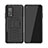 Custodia Silicone e Plastica Opaca Cover con Supporto JX2 per Xiaomi Mi 10T 5G Nero