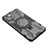 Custodia Silicone e Plastica Opaca Cover con Supporto K01C per Apple iPhone 14