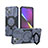 Custodia Silicone e Plastica Opaca Cover con Supporto K02C per Apple iPhone 14 Plus