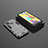 Custodia Silicone e Plastica Opaca Cover con Supporto KC1 per Samsung Galaxy M31 Grigio