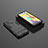 Custodia Silicone e Plastica Opaca Cover con Supporto KC1 per Samsung Galaxy M31 Nero