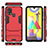 Custodia Silicone e Plastica Opaca Cover con Supporto KC1 per Samsung Galaxy M31 Prime Edition