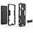 Custodia Silicone e Plastica Opaca Cover con Supporto KC1 per Samsung Galaxy M40