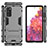 Custodia Silicone e Plastica Opaca Cover con Supporto KC1 per Samsung Galaxy S20 FE (2022) 5G