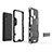 Custodia Silicone e Plastica Opaca Cover con Supporto KC2 per Samsung Galaxy M21s