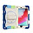 Custodia Silicone e Plastica Opaca Cover con Supporto L01 per Apple iPad Mini 4 Cielo Blu