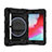 Custodia Silicone e Plastica Opaca Cover con Supporto L01 per Apple iPad Mini 4 Nero