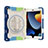 Custodia Silicone e Plastica Opaca Cover con Supporto L03 per Apple iPad 10.2 (2021) Blu
