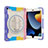 Custodia Silicone e Plastica Opaca Cover con Supporto L03 per Apple iPad 10.2 (2021) Viola