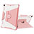 Custodia Silicone e Plastica Opaca Cover con Supporto L04 per Apple New iPad 9.7 (2018)