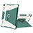 Custodia Silicone e Plastica Opaca Cover con Supporto L04 per Apple New iPad 9.7 (2018) Verde