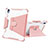 Custodia Silicone e Plastica Opaca Cover con Supporto L05 per Apple iPad 10.9 (2022) Rosa