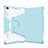 Custodia Silicone e Plastica Opaca Cover con Supporto L05 per Apple iPad Mini 4 Blu