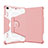 Custodia Silicone e Plastica Opaca Cover con Supporto L05 per Apple iPad Mini 4 Rosa