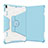 Custodia Silicone e Plastica Opaca Cover con Supporto L05 per Apple iPad Pro 10.5 Blu