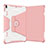 Custodia Silicone e Plastica Opaca Cover con Supporto L05 per Apple iPad Pro 10.5 Rosa