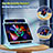 Custodia Silicone e Plastica Opaca Cover con Supporto L05 per Apple iPad Pro 12.9 (2020)