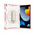 Custodia Silicone e Plastica Opaca Cover con Supporto L06 per Apple iPad 10.2 (2020) Oro Rosa