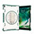 Custodia Silicone e Plastica Opaca Cover con Supporto L07 per Apple iPad Air 3 Verde
