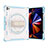 Custodia Silicone e Plastica Opaca Cover con Supporto L07 per Apple iPad Pro 12.9 (2020) Blu