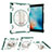 Custodia Silicone e Plastica Opaca Cover con Supporto L07 per Apple New iPad 9.7 (2017)