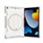 Custodia Silicone e Plastica Opaca Cover con Supporto L09 per Apple iPad 10.2 (2020) Grigio