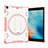 Custodia Silicone e Plastica Opaca Cover con Supporto L09 per Apple New iPad 9.7 (2017) Oro Rosa