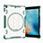 Custodia Silicone e Plastica Opaca Cover con Supporto L09 per Apple New iPad 9.7 (2018) Verde