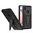 Custodia Silicone e Plastica Opaca Cover con Supporto MQ1 per Samsung Galaxy A10s Nero