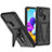 Custodia Silicone e Plastica Opaca Cover con Supporto MQ1 per Samsung Galaxy A21