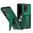 Custodia Silicone e Plastica Opaca Cover con Supporto MQ1 per Samsung Galaxy S20 Ultra 5G Verde