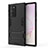 Custodia Silicone e Plastica Opaca Cover con Supporto N02 per Samsung Galaxy Note 20 Ultra 5G Nero