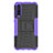 Custodia Silicone e Plastica Opaca Cover con Supporto P02 per Huawei P20 Pro