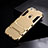 Custodia Silicone e Plastica Opaca Cover con Supporto per Apple iPhone 6 Oro