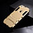 Custodia Silicone e Plastica Opaca Cover con Supporto per Apple iPhone 6 Plus Oro