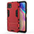 Custodia Silicone e Plastica Opaca Cover con Supporto per Huawei Enjoy 20 5G Rosso