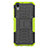 Custodia Silicone e Plastica Opaca Cover con Supporto per Huawei Enjoy 8S Verde