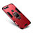 Custodia Silicone e Plastica Opaca Cover con Supporto per Huawei Honor V20 Rosso