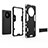 Custodia Silicone e Plastica Opaca Cover con Supporto per Huawei Mate 40E 5G