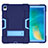 Custodia Silicone e Plastica Opaca Cover con Supporto per Huawei MatePad 10.8 Blu
