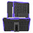 Custodia Silicone e Plastica Opaca Cover con Supporto per Huawei MatePad Pro Viola