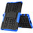 Custodia Silicone e Plastica Opaca Cover con Supporto per Huawei MatePad T 8 Blu