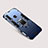 Custodia Silicone e Plastica Opaca Cover con Supporto per Huawei P30 Lite