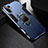 Custodia Silicone e Plastica Opaca Cover con Supporto per Huawei P30 Pro Blu