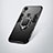 Custodia Silicone e Plastica Opaca Cover con Supporto per Huawei Y6 Prime (2019) Nero